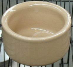 Stenen voerbakje 6.5 cm doorsnede , per stuk